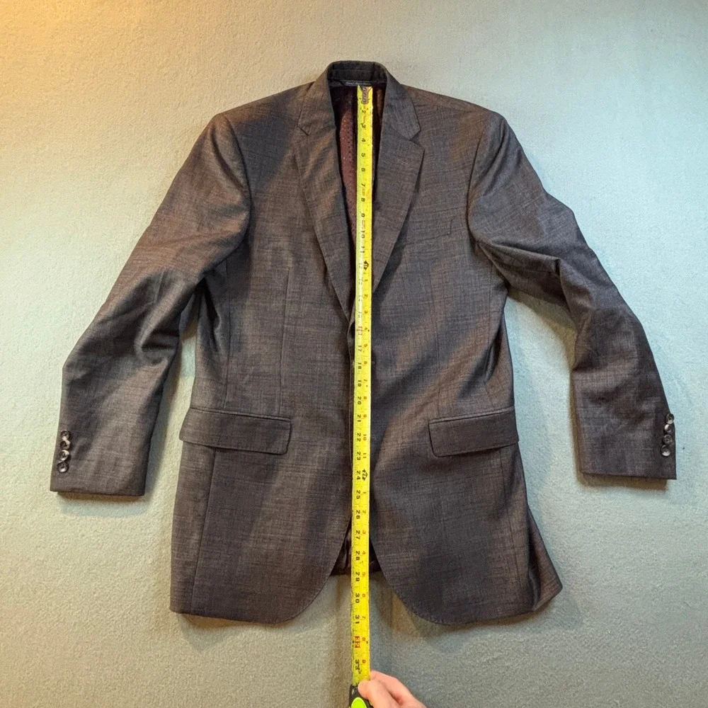 Jack Victor Sport Coat Jacket Mens 40R Super 130s Italian Wool Gray Canada